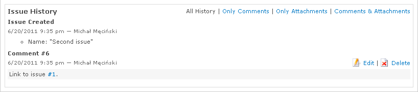 Link to an issue